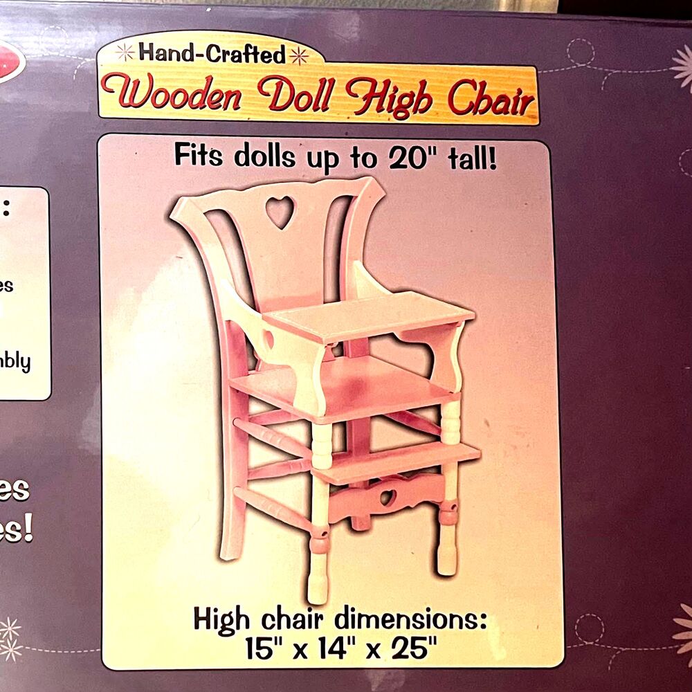 Mellissa & Doug wooden doll high chair